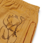 BODE - Printed Cotton-Corduroy Shorts - Neutrals