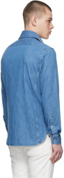 TOM FORD Blue Denim Leisure Shirt