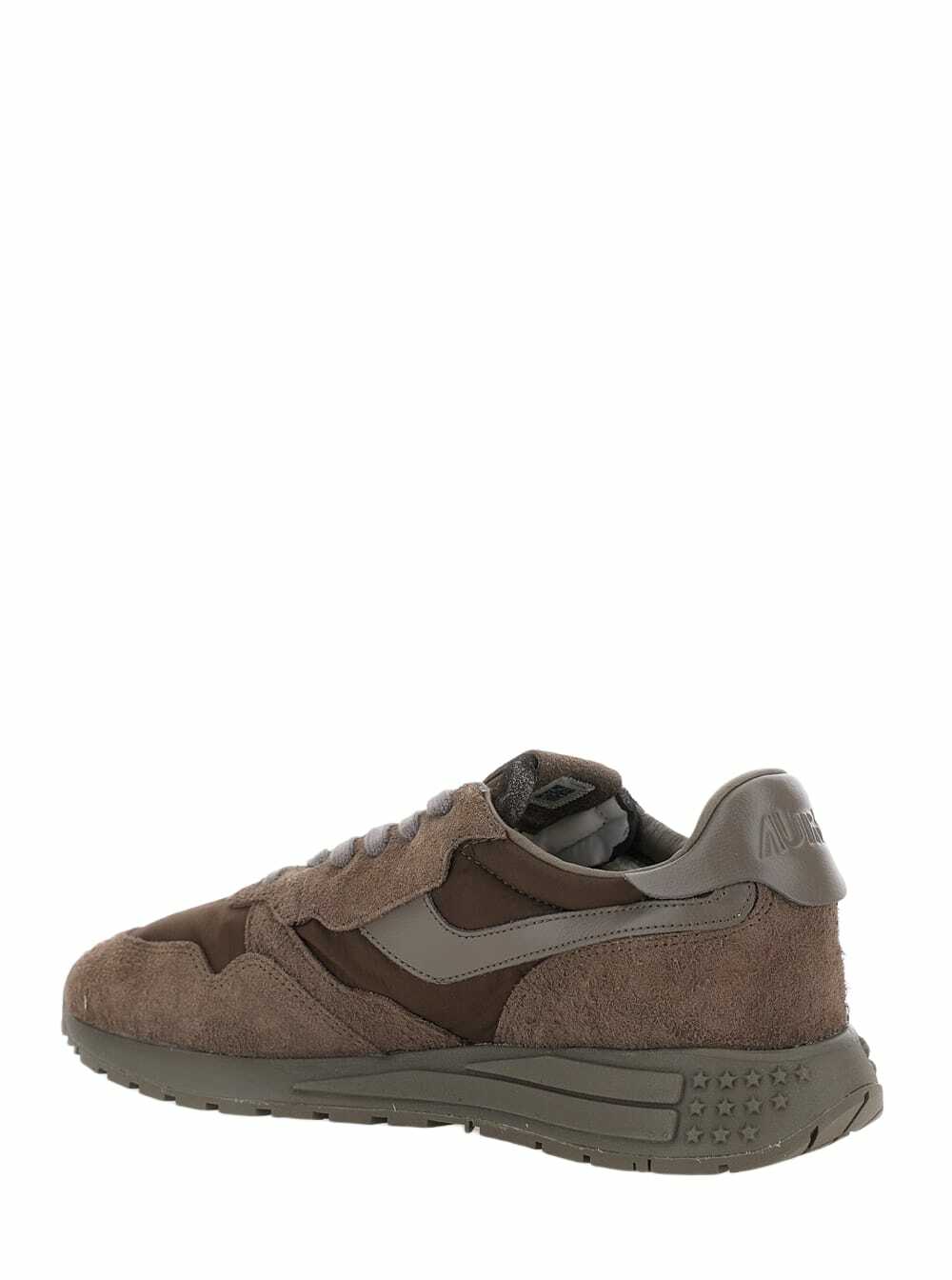 Autry reelwind Brown Low Top Sneakers With Logo Patch Ontongue And Side ...