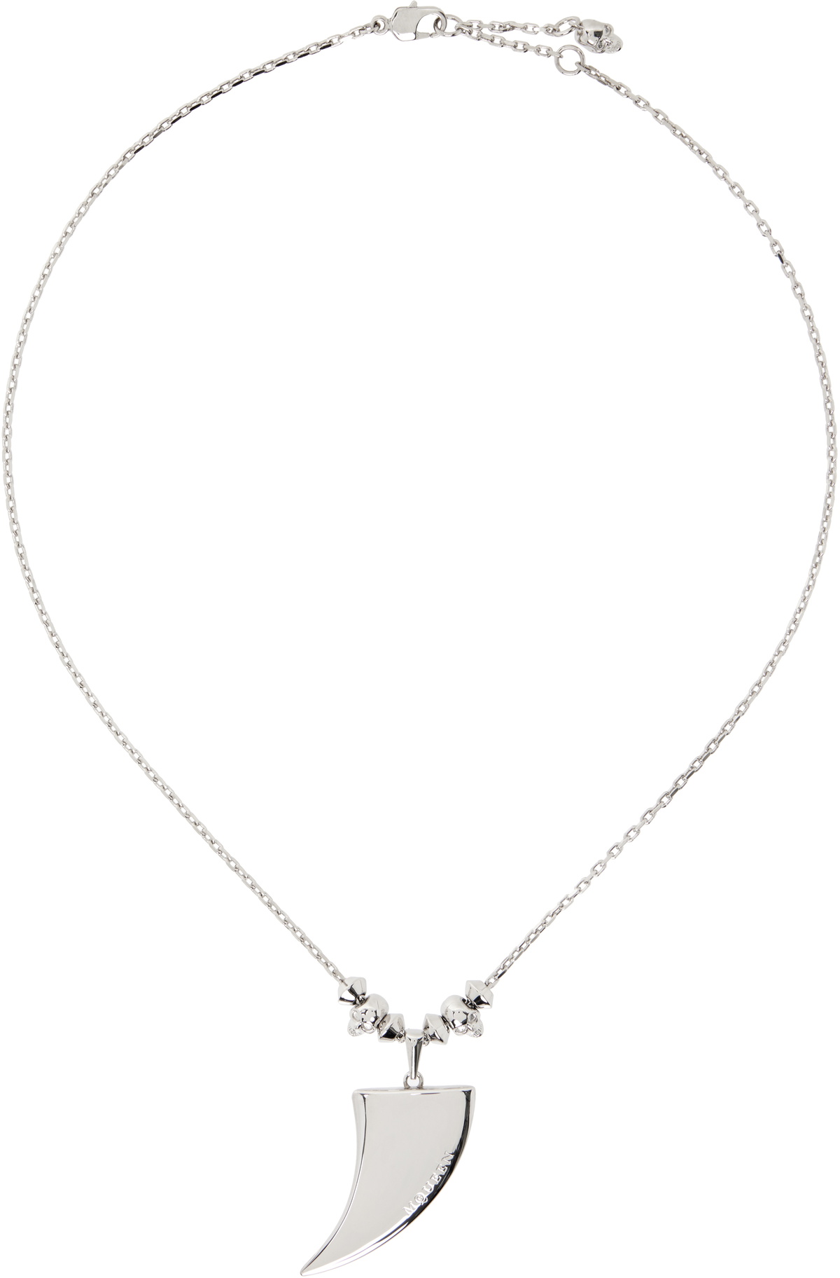 McQueen Silver Tiger Claw Necklace