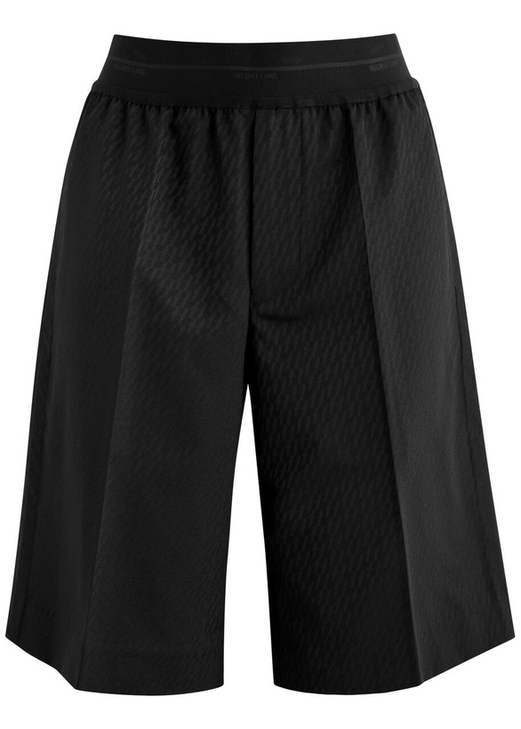Photo: Helmut Lang Logo-jacquard Woven car Shorts Black