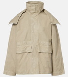 Victoria Beckham Hooded cotton canvas jacket