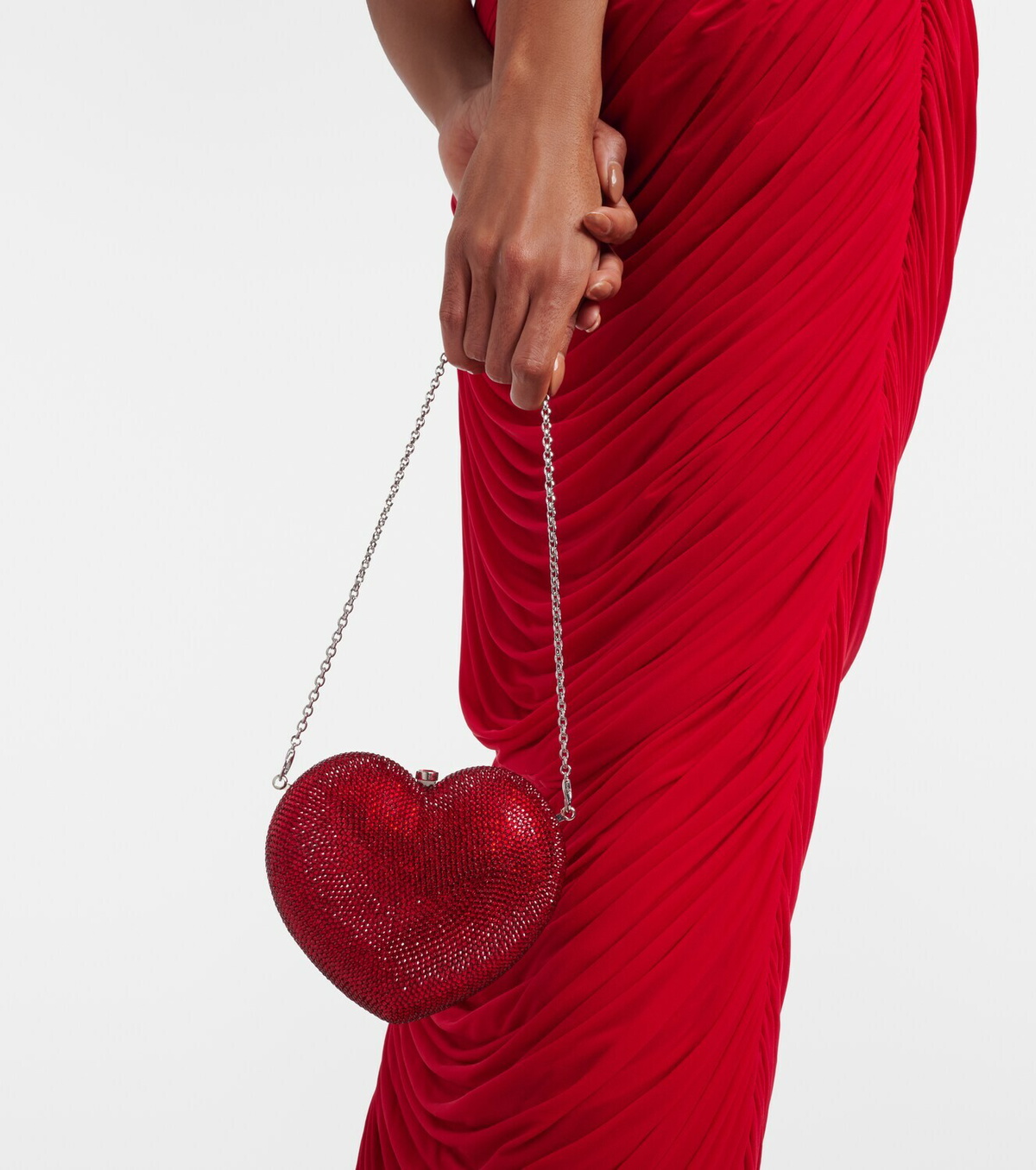 Judith Leiber Couture L'Amour Petit Cœur embellished clutch