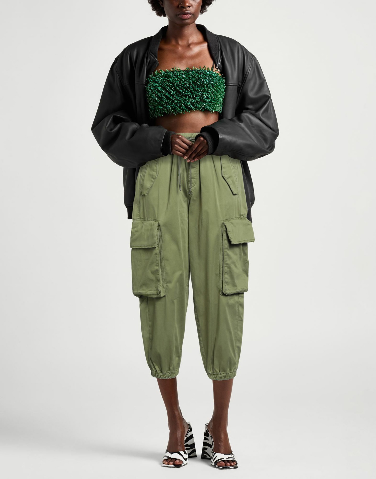 Ag Jeans Womens Pants Military in Green