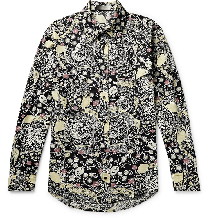 Photo: Isabel Marant - Pitt Paisley-Print Cotton Shirt - Black