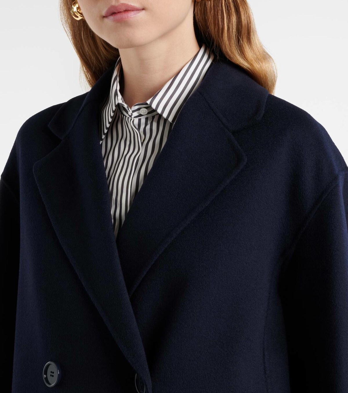 S Max Mara Favola double-breasted virgin wool coat S Max Mara
