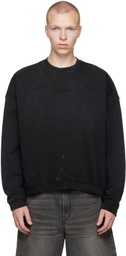 GUESS USA Black Relaxed Sweatshirt