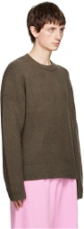 Acne Studios Khaki Pilled Sweater