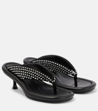 JW Anderson - Embellished leather sandals