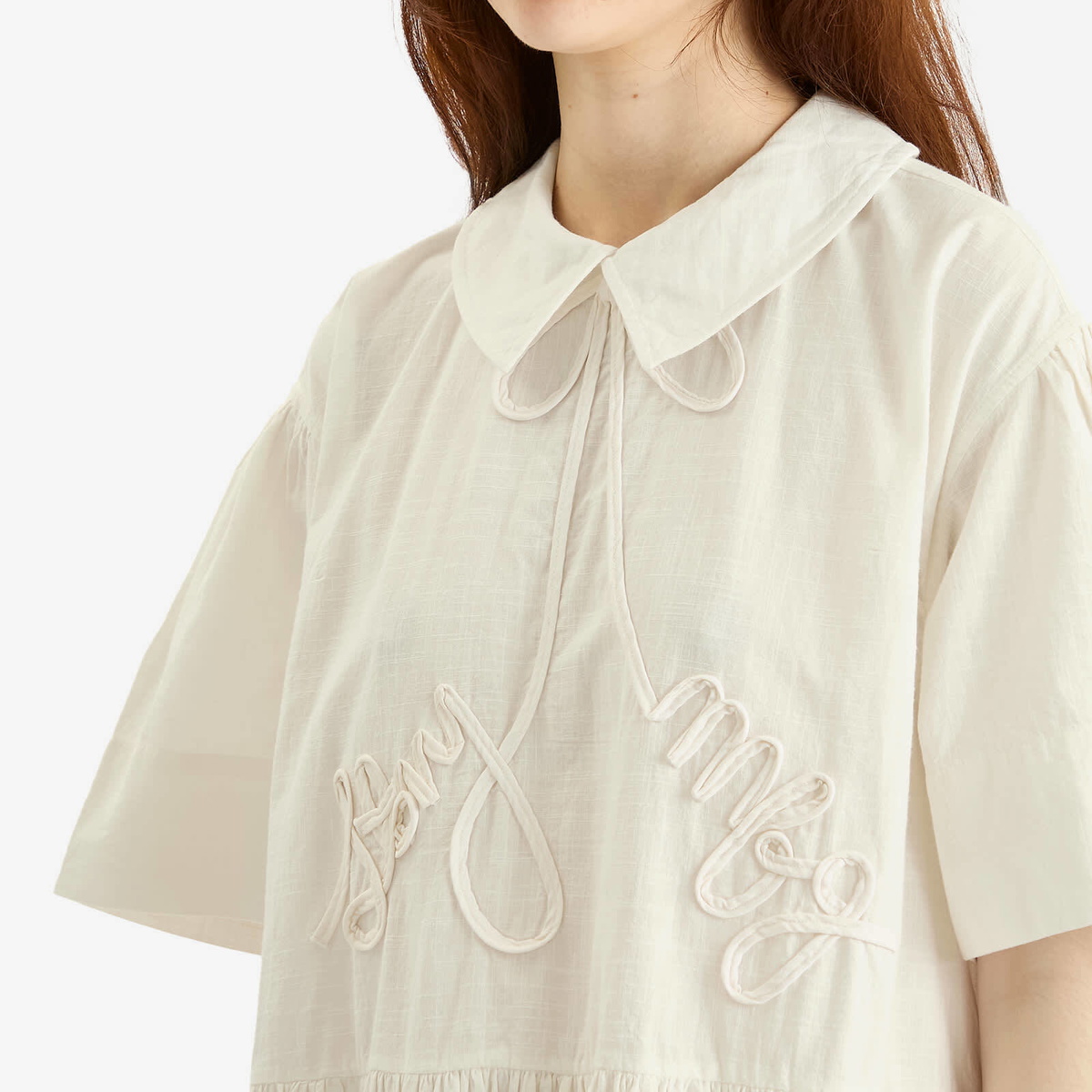 Story mfg. Women's Maple Dress in Ecru Ribbon