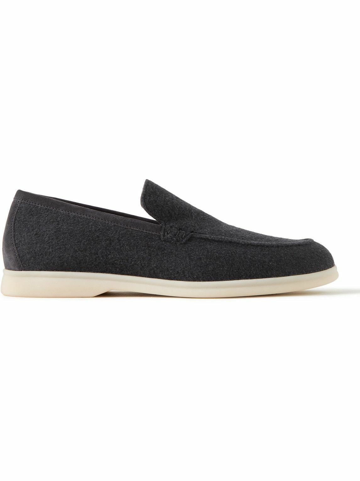 Loro Piana - Summer Walk Suede-Trimmed Storm System® Cashmere Loafers ...