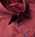 Sies Marjan - Sander Dégradé Satin-Twill Shirt - Claret