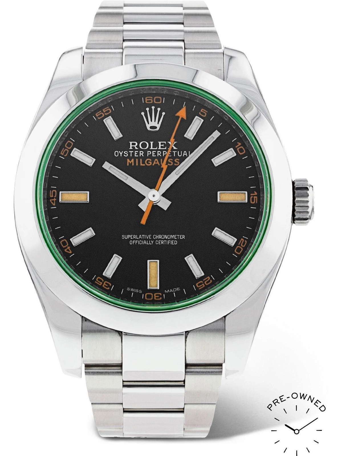 ROLEX - Pre-Owned 2013 Milgauss Automatic 40mm Oystersteel Watch, Ref. No. 116400 GV