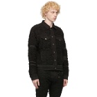 1017 ALYX 9SM Black Blackmeans Edition Denim Shredded Jacket