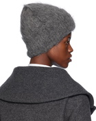 TOTEME Gray Alpaca Knit Beanie