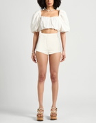 Magda Butrym Womens Shorts & Bermuda Shorts Cream