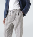 Brunello Cucinelli Linen, wool and silk-blend straight pants