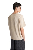 Ziggy Chen T-shirt In Beige Cotton