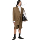 EGONlab Brown Curved Vent Blazer