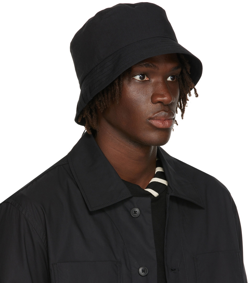 MENS BLACK BUCKET HAT