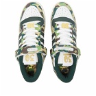 Adidas X Bape Forum 84 Low Sneakers in White/Off White