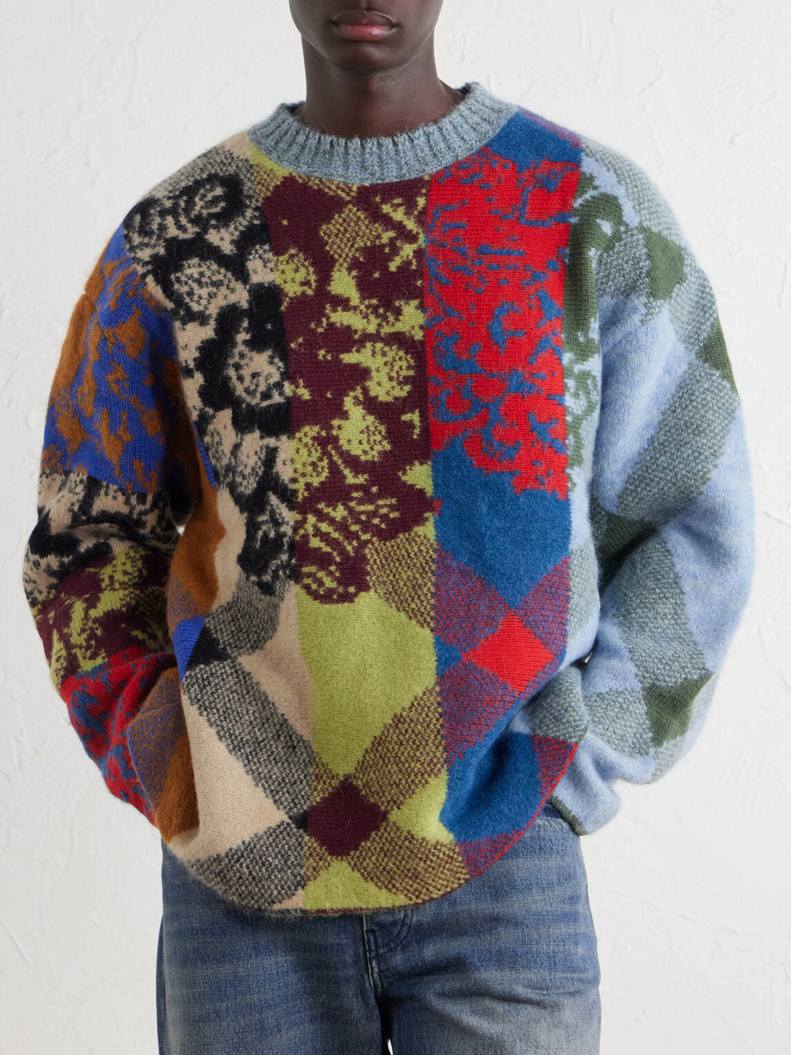Dries Van Noten - Patchwork Wool-Blend Sweater - Multi