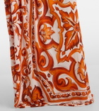 Dolce&Gabbana Majolica organza midi dress