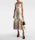 Etro Floral cotton poplin maxi dress