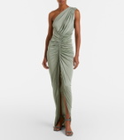 Rick Owens Lilies Shailee ruched one-shoulder gown