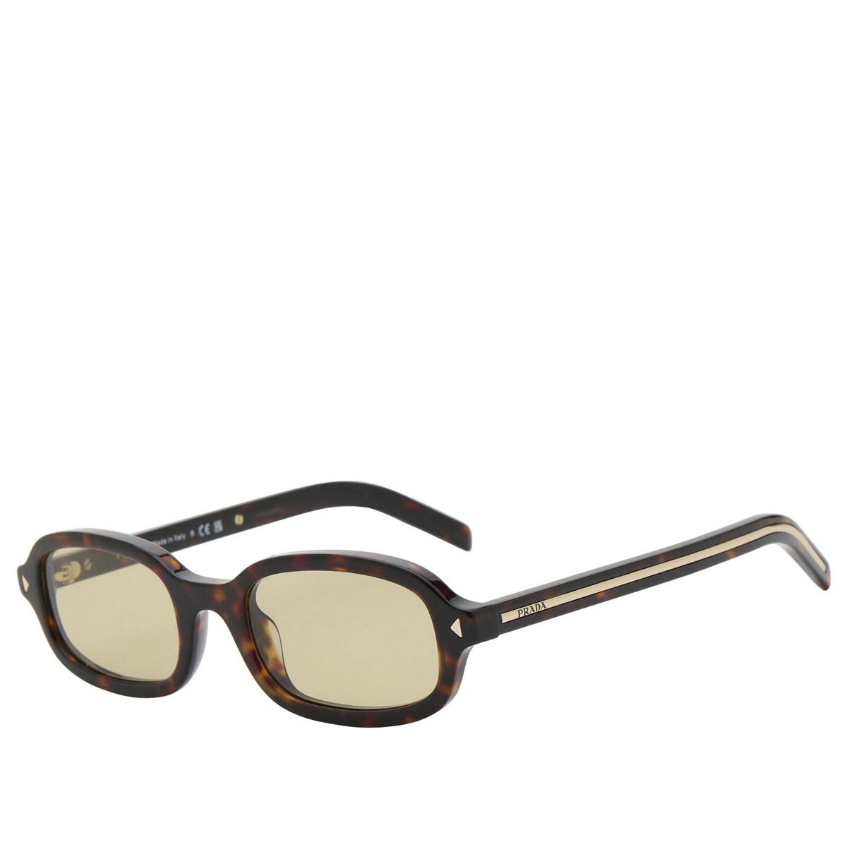 Prada Eyewear D06S Sunglasses in Root Tortoise/Light Brown 