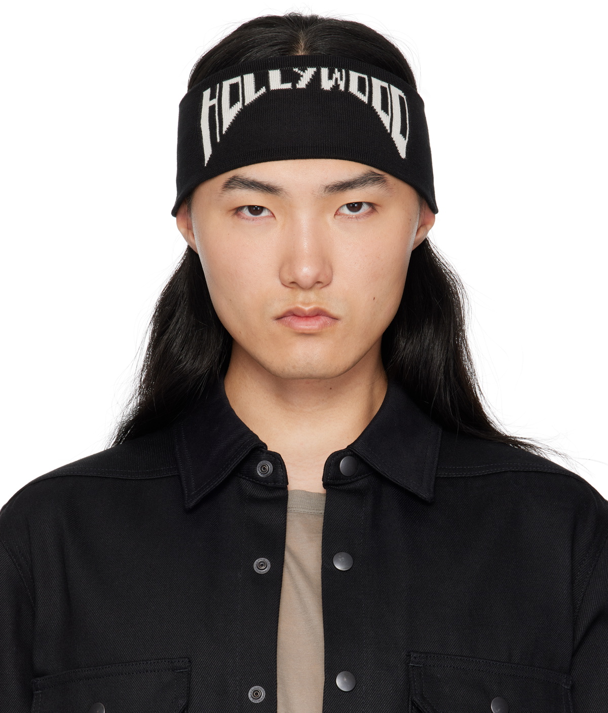 Rick Owens DRKSHDW Black 'HRDR' Headband Rick Owens Drkshdw