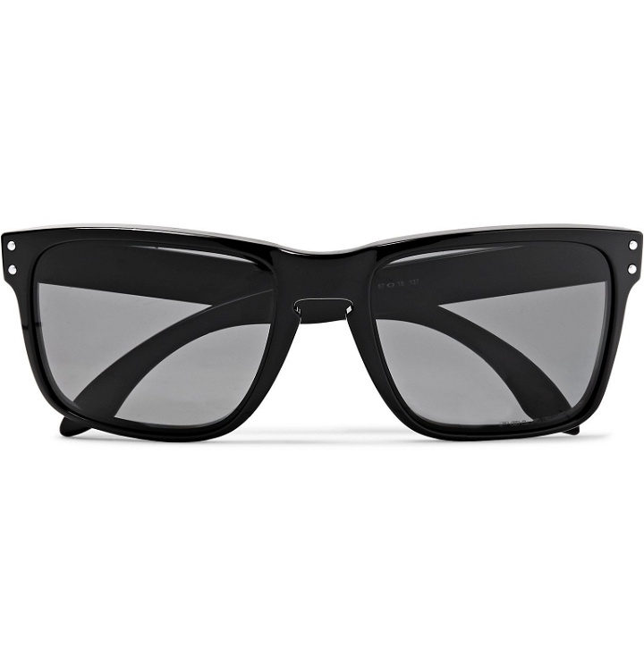 Photo: Oakley - Holbrook Square-Frame Acetate Polarised Sunglasses - Black