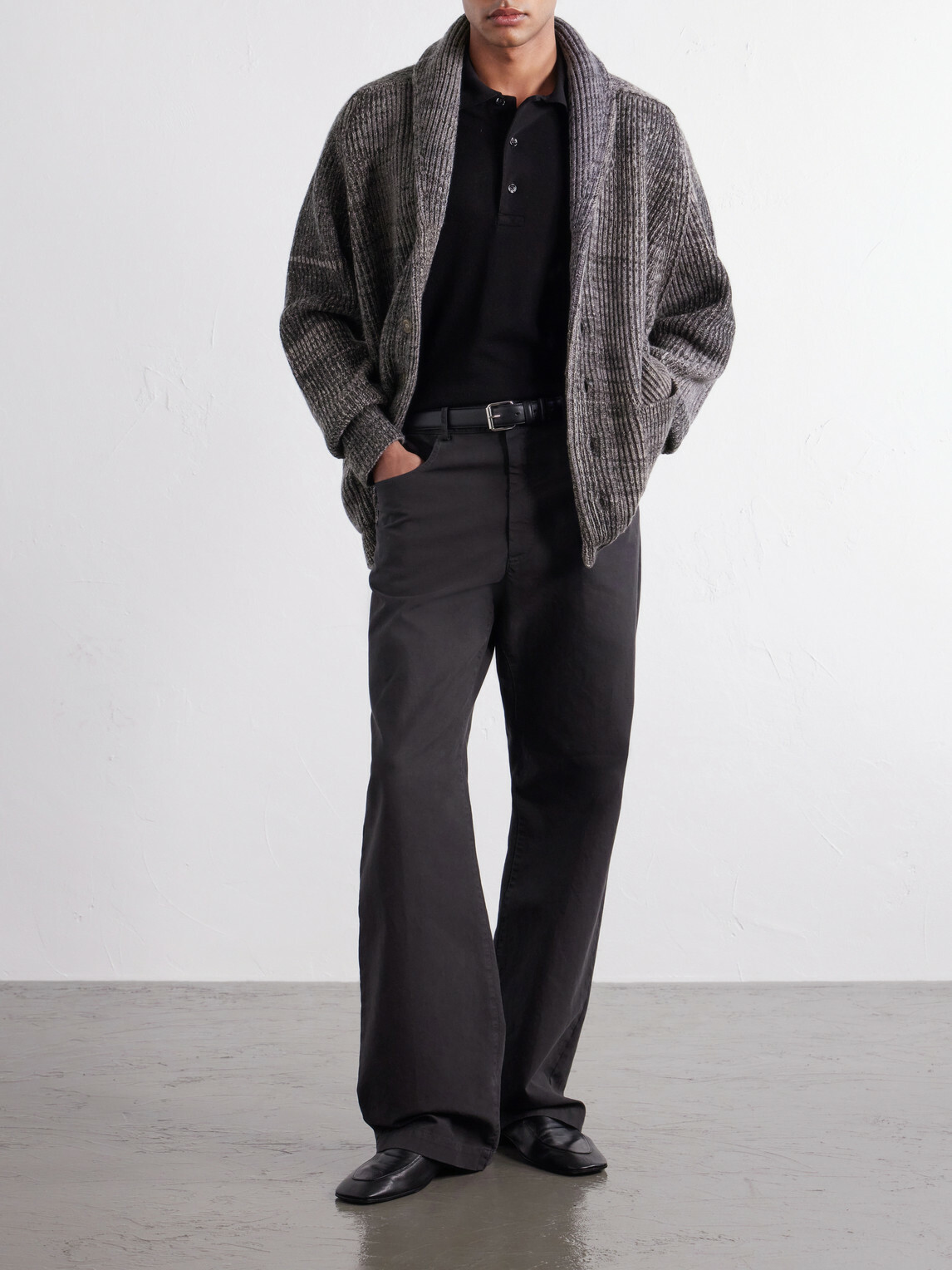 Begg & Co - Surfer Cashmere Cardigan - Gray