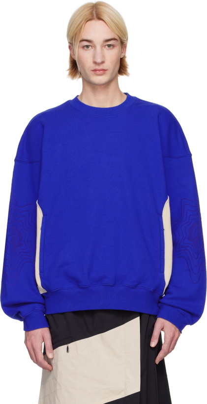 Photo: Asics Blue Kiko Kostadinov Edition Bixance Sweatshirt