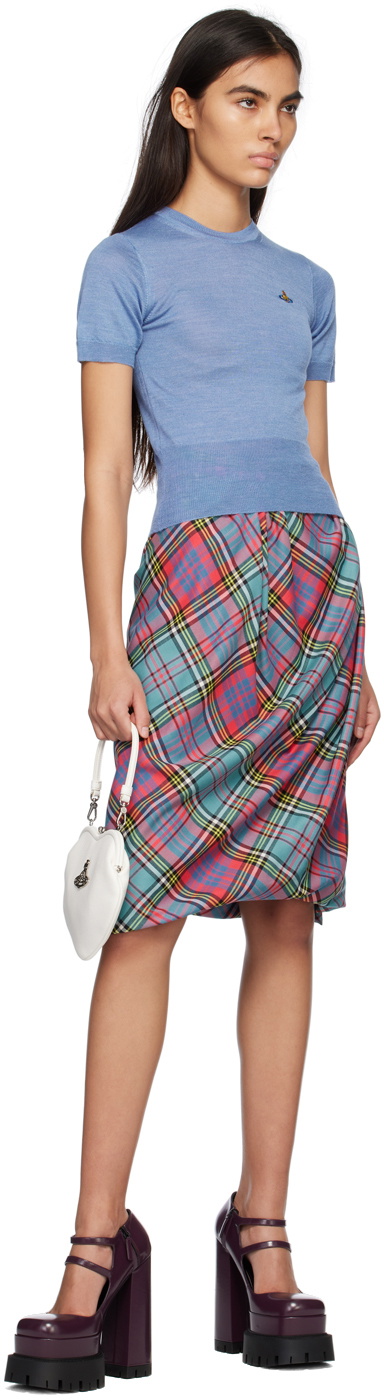Vivienne Westwood White Belle Heart Frame Bag