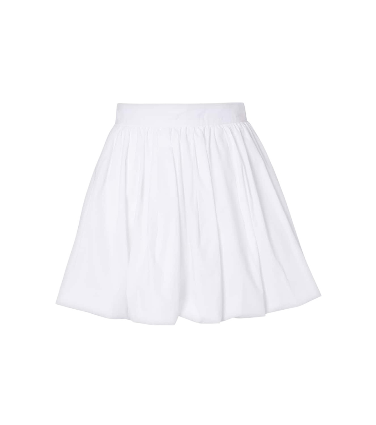 パトゥ PATOU Ruched faille miniskirt ホワイト Patou Gathered faille miniskirt Patou