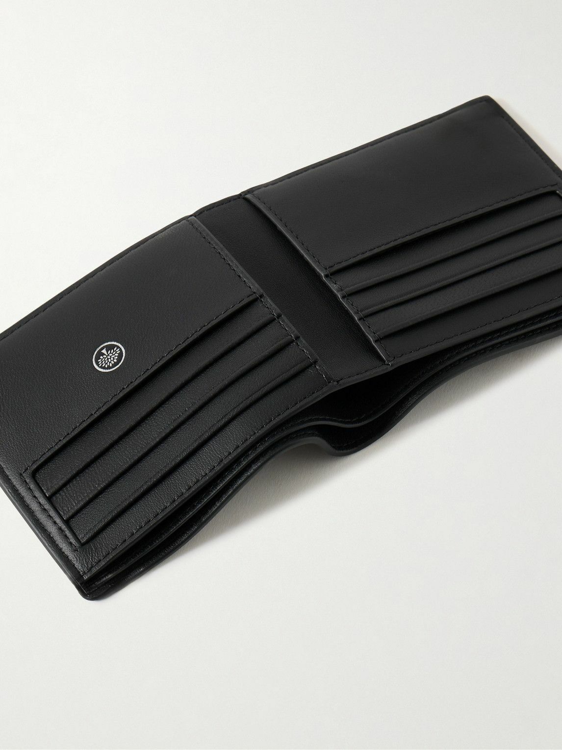 Mulberry - Farringdon Logo-Appliquéd Full-Grain Leather Billfold Wallet