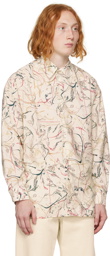 Lemaire Off-White Printed Shirt