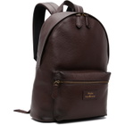 Polo Ralph Lauren Brown Pebbled Leather Backpack