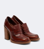 Dries Van Noten Leather loafer pumps