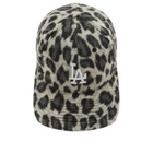 New Era Women's LA Dodgers Leopard 9Forty Adjustable Cap in Black 