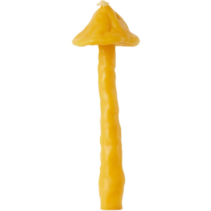 Photo: EDEN power corp Yellow Waxmaya Edition Beeswax Mushroom Candle