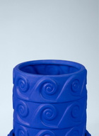 Seletti Magna Graecia Onda Terracotta Vase With Saucer
