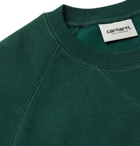 Carhartt WIP - Chase Fleece-Back Cotton-Blend Jersey Sweatshirt - Green