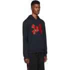 Dolce and Gabbana Navy Tape Hoodie