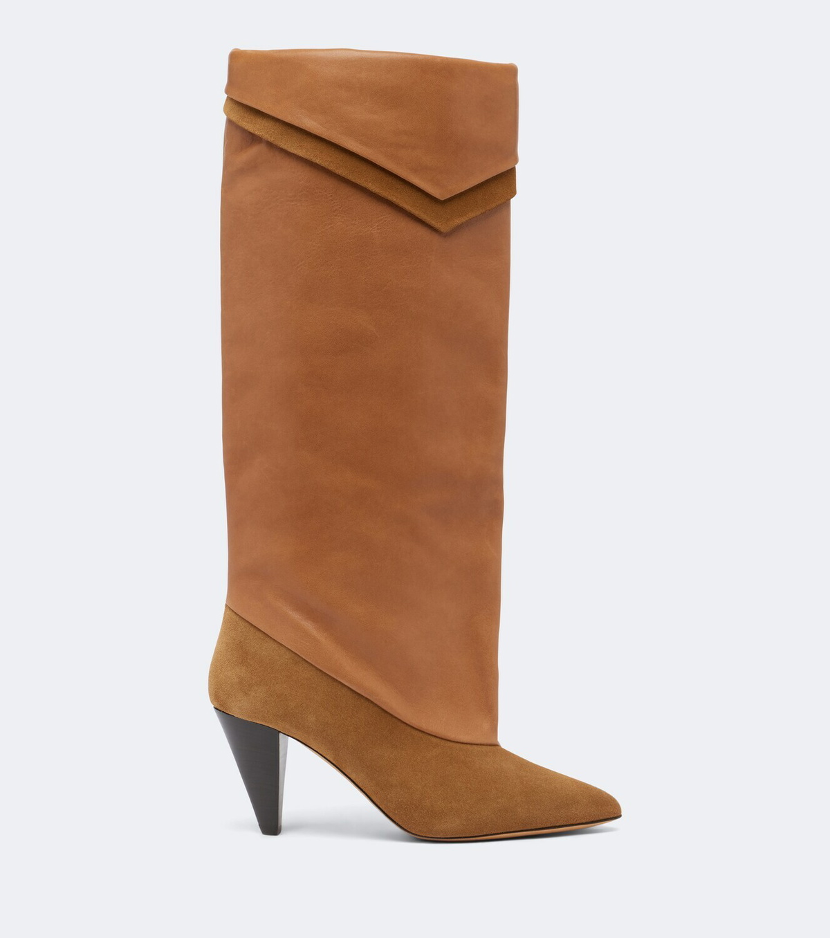 Isabel Marant Lezra suede and leather knee-high boots