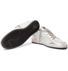 Golden Goose - Ball Star Distressed Leather Sneakers - White