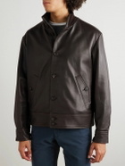 Incotex - Leather Jacket - Brown
