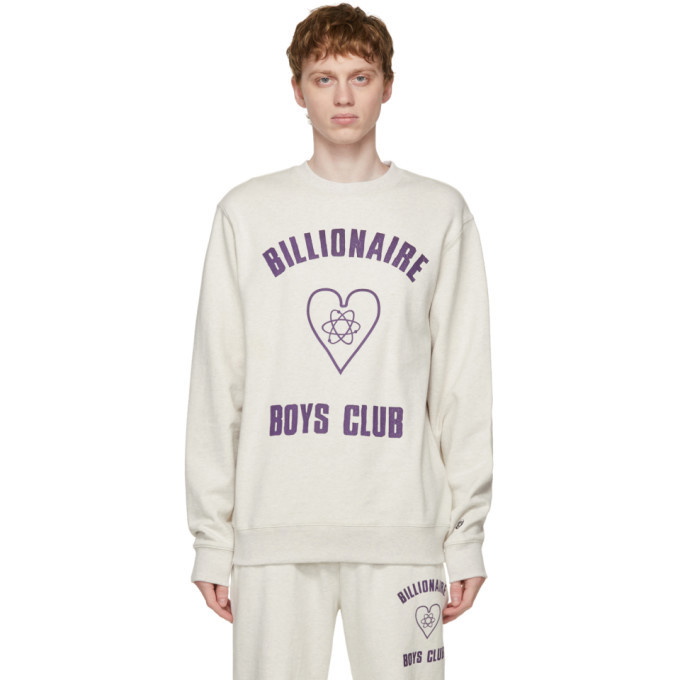 Photo: Billionaire Boys Club Grey Heart Logo Sweatshirt