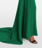 Oscar de la Renta Silk-blend gown